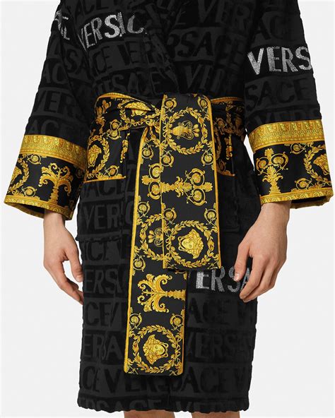 versace personalized bathrobe|Versace bathrobe celebrity.